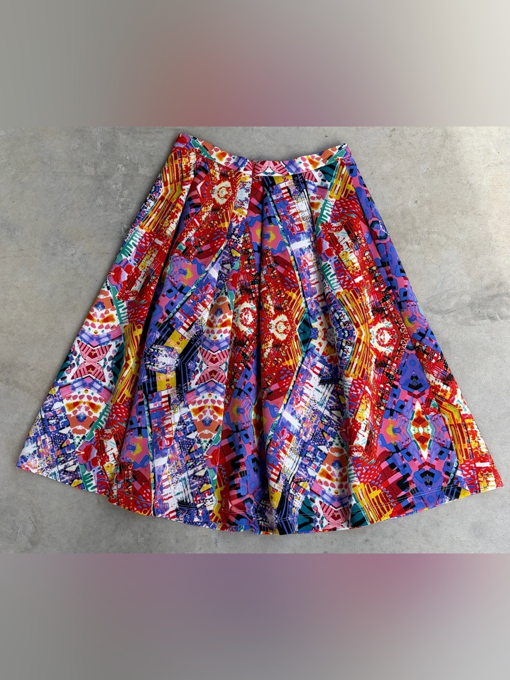 Aqua - Vibrant Multicolor Skirt - Size Small